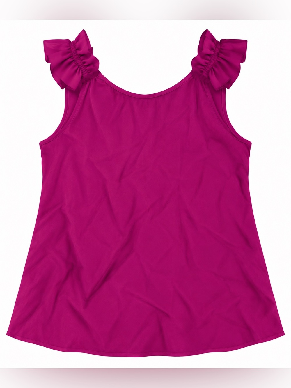 SHEIN Magenta Ruffle Strap Tank Top - Picture 2 of 4
